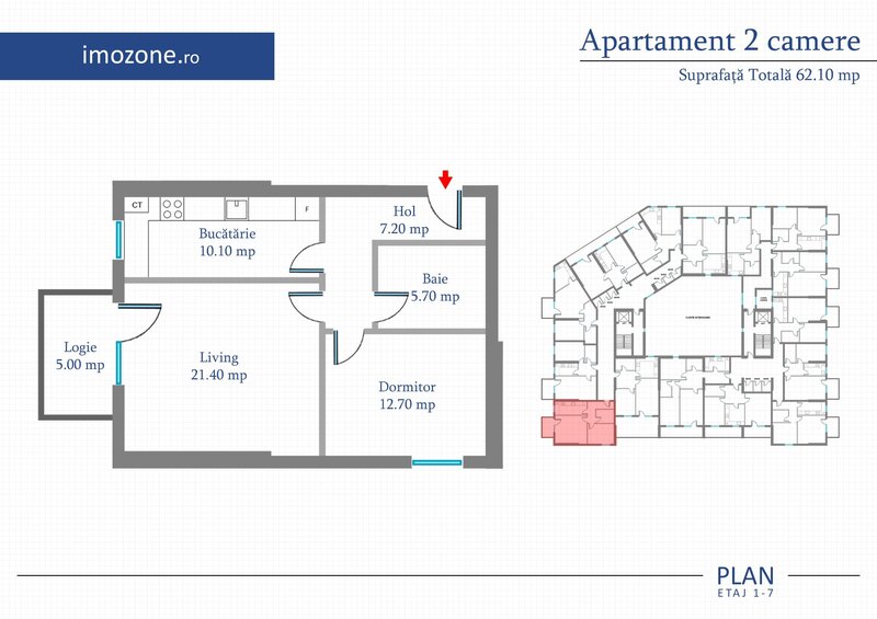 Militari-Metrou Preciziei -2 Camere, 62.1 mp, dec, Bloc Nou, LIFT, Finalizat